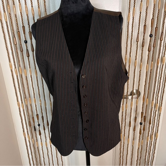Liz Claiborne Jackets & Blazers - Vintage Liz Claiborne Pinstripe Waistcoat Vest Womens Size 14